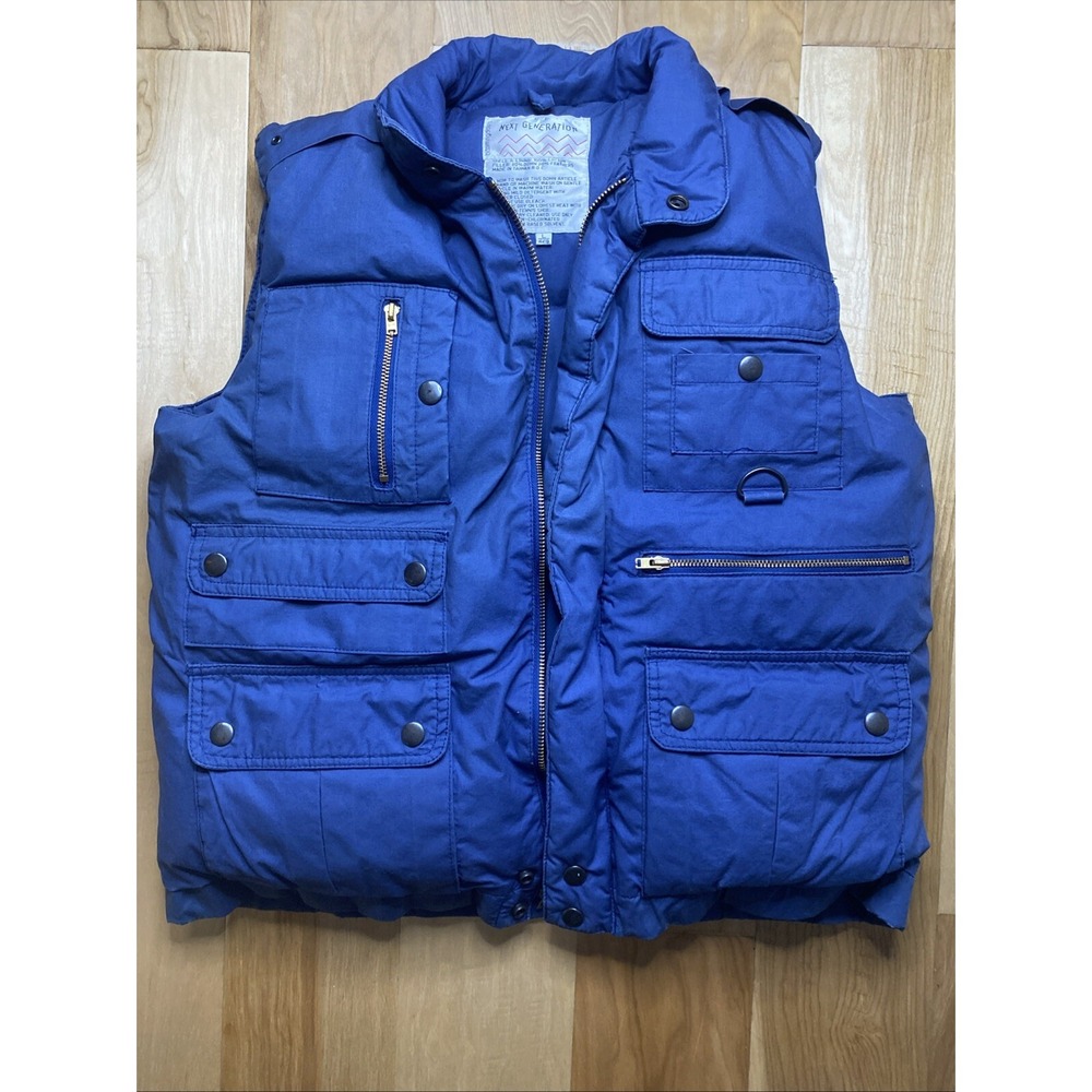 VTG Bloomingdale's Next Generation Down Feather Quilted Vest Youth LG 16/18 READ